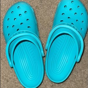 Cyan Crocs